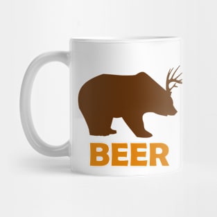 Beer Bear, cute fun word combine design Mug